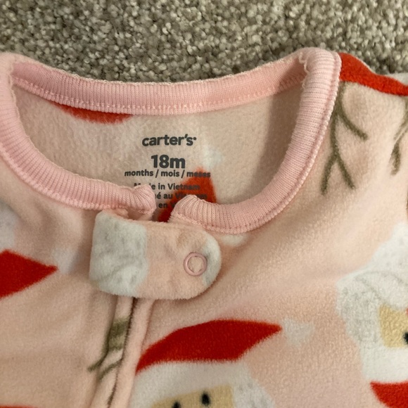 Carter’s Fleece Christmas Sleeper - Picture 2 of 2